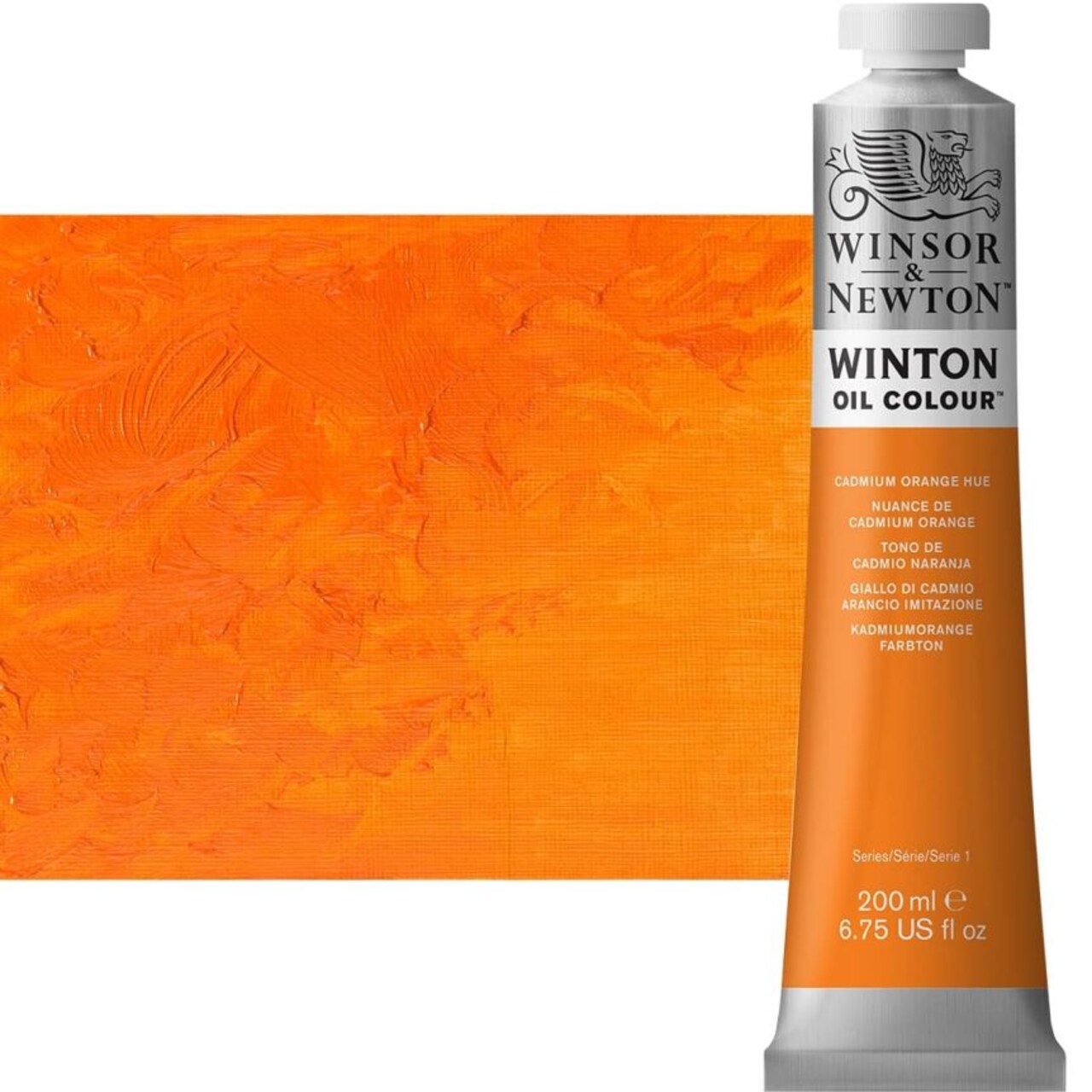 Winsor & Newton Winton Oil Color 200 ml Tube - Cadmium Orange Hue